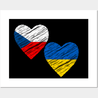 Czech support Ukraine Posters and Art